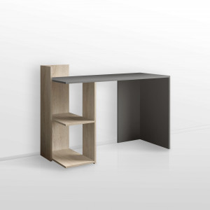 Стіл письмовий з полицями S-12 1200х520х870 мм Антрацит/Дуб Сонома