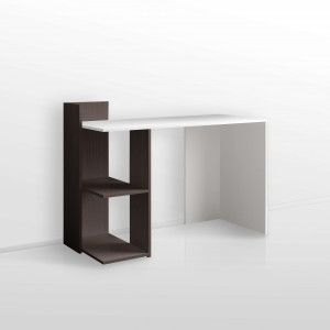 Стіл письмовий з полицями S-12 1200х520х870 мм Білий/Венге Магія