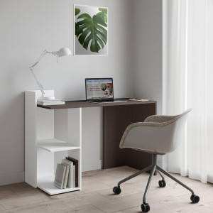 Стіл письмовий з полицями S-12 1200х520х870 мм Венге Магія/Білий