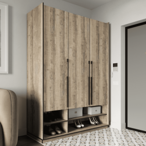 Шафа зі штангою, полицями та шухлядами R-0006 1484х570х2100 мм Дуб Гранж Пісочний