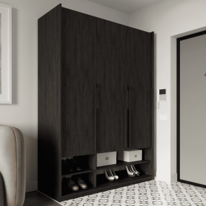 Шафа зі штангою, полицями та шухлядами R-0006 1484х570х2100 мм Венге Магія