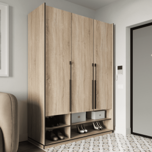 Шафа зі штангою, полицями та шухлядами R-0006 1484х570х2100 мм Дуб Сонома