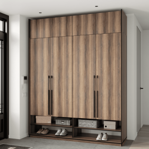 Шафа зі штангою, полицями, шухлядами та антресоллю R-0009 1968х570х2500 мм Дуб Кверкус