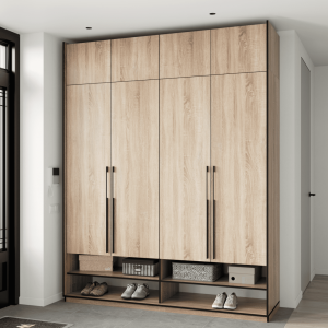 Шафа зі штангою, полицями, шухлядами та антресоллю R-0009 1968х570х2500 мм Дуб Сонома