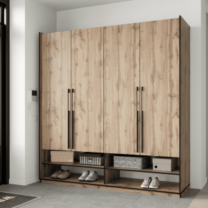 Шафа зі штангою, полицями та шухлядами R-0009 1968х570х2100 мм Дуб Аппалачі