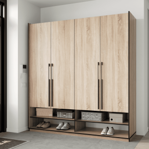 Шафа зі штангою, полицями та шухлядами R-0009 1968х570х2100 мм Дуб Сонома