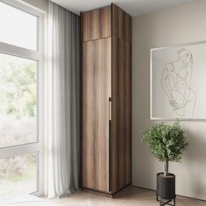 Шафа зі штангою, полицями та антресоллю R-0012 518х570х2500 мм Дуб Кверкус