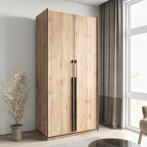 Шафа зі штангою, полицями та шухлядами R-0014 1000х570х2100 мм Дуб Аппалачі