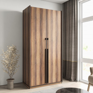 Шафа зі штангою, полицями та шухлядами R-0014 1000х570х2100 мм Дуб Кверкус