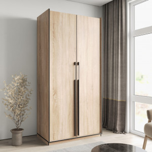 Шафа зі штангою, полицями та шухлядами R-0014 1000х570х2100 мм Дуб Сонома