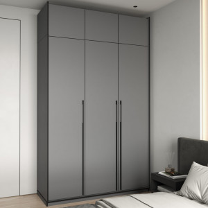 Шафа зі штангою, полицями та антресоллю R-0016 1484х570х2500 мм Антрацит