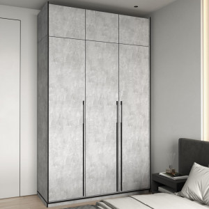 Шафа зі штангою, полицями та антресоллю R-0016 1484х570х2500 мм Бетон