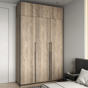 Шафа зі штангою, полицями та антресоллю R-0016 1484х570х2500 мм Дуб Гранж Пісочний