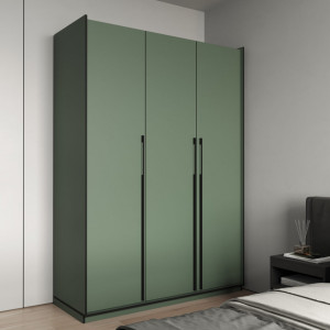 Шафа зі штангою, полицями та шухлядами R-0016 1484х570х2100 мм Зелений Димчастий