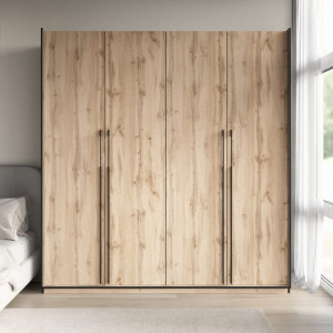 Шафа зі штангою, полицями та шухлядами R-0018 1968х570х2100 мм Дуб Аппалачі