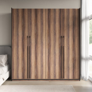 Шафа зі штангою, полицями та шухлядами R-0018 1968х570х2100 мм Дуб Кверкус