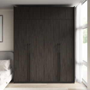 Шафа зі штангою, полицями та антресоллю R-0019 1968х570х2500 мм Венге Магія