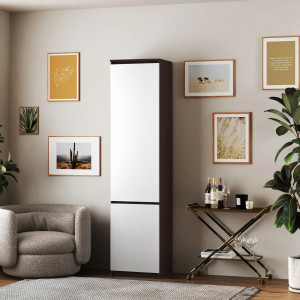 Шафа-пенал з полицями T-217 500х498х2117 мм Венге Магія/Білий