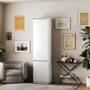 Шафа-пенал зі штангою T-218 500х498х2117 мм Білий