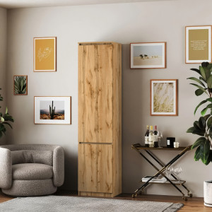 Шафа-пенал зі штангою T-218 500х498х2117 мм Дуб Аппалачі