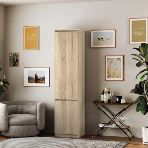 Шафа-пенал зі штангою T-218 500х498х2117 мм Дуб Сонома