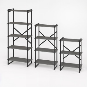 Комплект стелажів у стилі лофт Ant-4 2100х300х1800 мм Антрацит