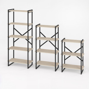 Комплект стелажів у стилі лофт Ant-4 2100х300х1800 мм Дуб Сонома