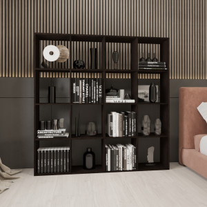 Стелаж для книг та декору на 16 комірок GP-11 1424х230х1430 мм Венге Магія