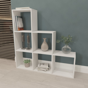 Стелаж для книг та іграшок на 6 комірок GP-3 1072х230х1078 мм Білий