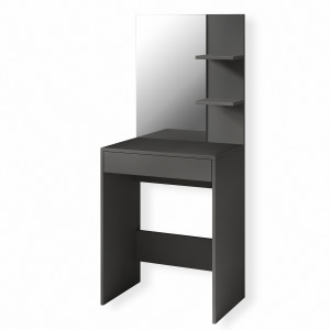 Туалетний стіл з дзеркалом S-14 600х400х1450 мм Антрацит