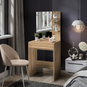 Туалетний стіл з дзеркалом S-14 600х400х1450 мм Дуб Аппалачі