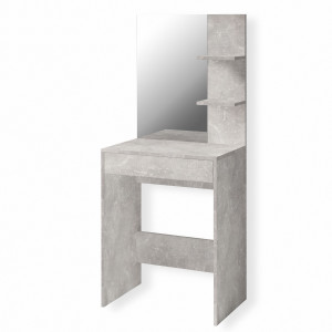 Туалетний стіл з дзеркалом S-14 600х400х1450 мм Бетон