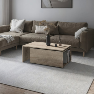 Журнальний стіл F-47 ДСП 16 мм 1000х590х380 мм Дуб Сонома