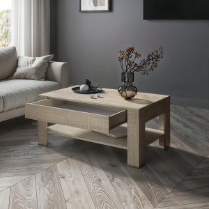 Журнальний стіл з шухлядою S-5 ДСП 16 мм 1000х650х480 мм Дуб Сонома Журнальний стіл з шухлядою S-5 ДСП 16 мм 1000х650х480 мм Дуб Сонома