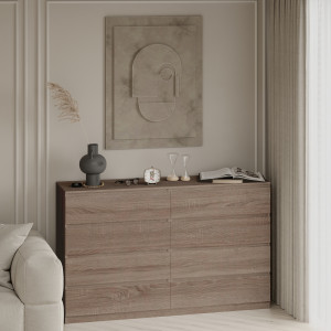 Комод Line КF8 ДСП 1400x450x1035 см Дуб сонома трюфель