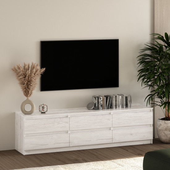 Комод TV Line ТVF2x3 ДСП 2100x450x560 мм Аляска