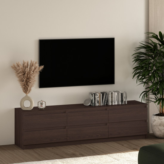 Комод TV Line ТVF2x3 ДСП 2100x450x560 мм Дуб венге/Магія