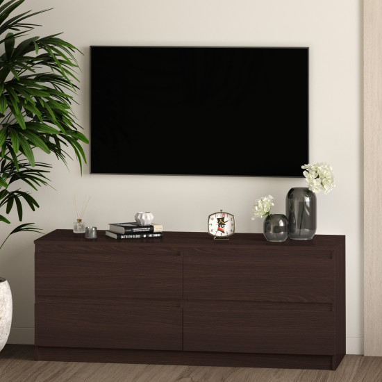 Комод TV Line ТVF4 ДСП 1400x450x560 мм Дуб венге/Магія