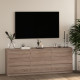 Комод TV Line ТVF9 ДСП 2100x450x800 мм Дуб сонома/Трюфель