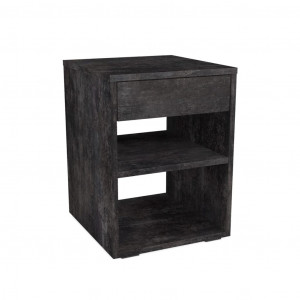 Тумба приліжкова з шухлядою M0001 360х380х490 мм Бетон Темний