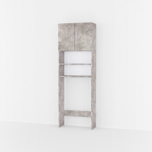 Тумба під пральну машину у ванну GT-107 640х250х1900 мм Бетон