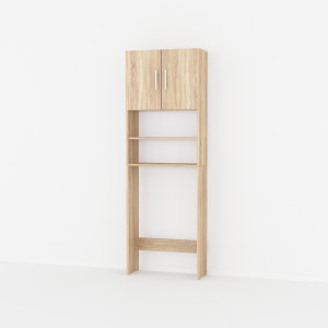 Тумба під пральну машину у ванну GT-107 640х250х1900 мм Дуб Сонома