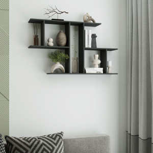 Полиця настінна FT-8 1048х180х600 мм Антрацит Полиця настінна FT-8 1048х180х600 мм Антрацит