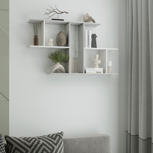 Полиця настінна FT-8 1048х180х600 мм Бетон/Білий Полиця настінна FT-8 1048х180х600 мм Бетон/Білий