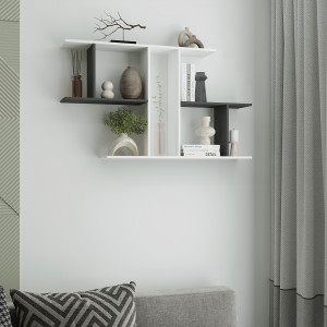 Полиця настінна FT-8 1048х180х600 мм Білий/Антрацит Полиця настінна FT-8 1048х180х600 мм Білий/Антрацит