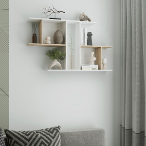 Полиця настінна FT-8 1048х180х600 мм Білий/Дуб Сонома Полиця настінна FT-8 1048х180х600 мм Білий/Дуб Сонома