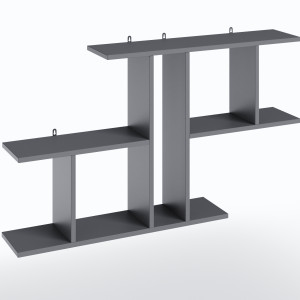 Полиця настінна FT-8 1048х180х600 мм Антрацит Полиця настінна FT-8 1048х180х600 мм Антрацит