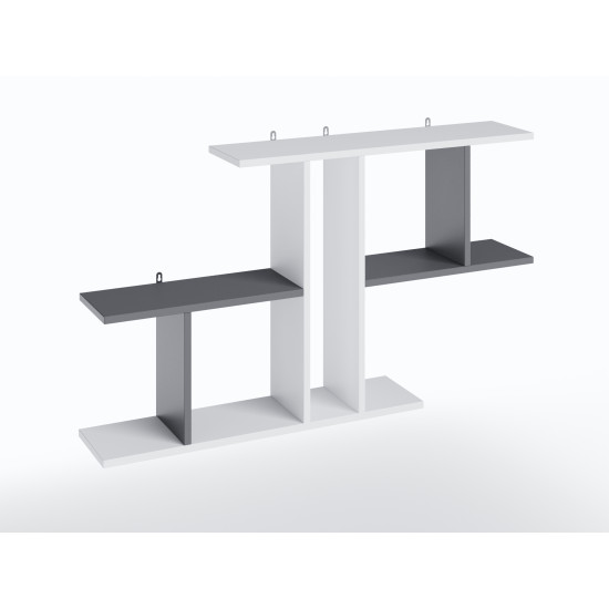 Полиця настінна FT-8 1048х180х600 мм Білий/Антрацит  фото № 2