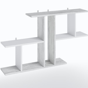 Полиця настінна FT-8 1048х180х600 мм Бетон/Білий