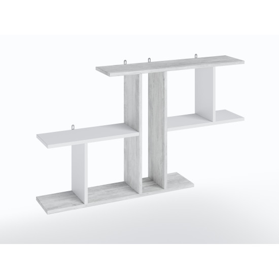 Полиця настінна FT-8 1048х180х600 мм Бетон/Білий  фото № 2